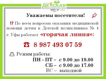 Контакты поликлиники Контакты поликлиники